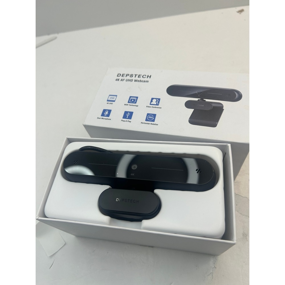 DEPSTECH 4K AF UHD Webcam  OS Black
